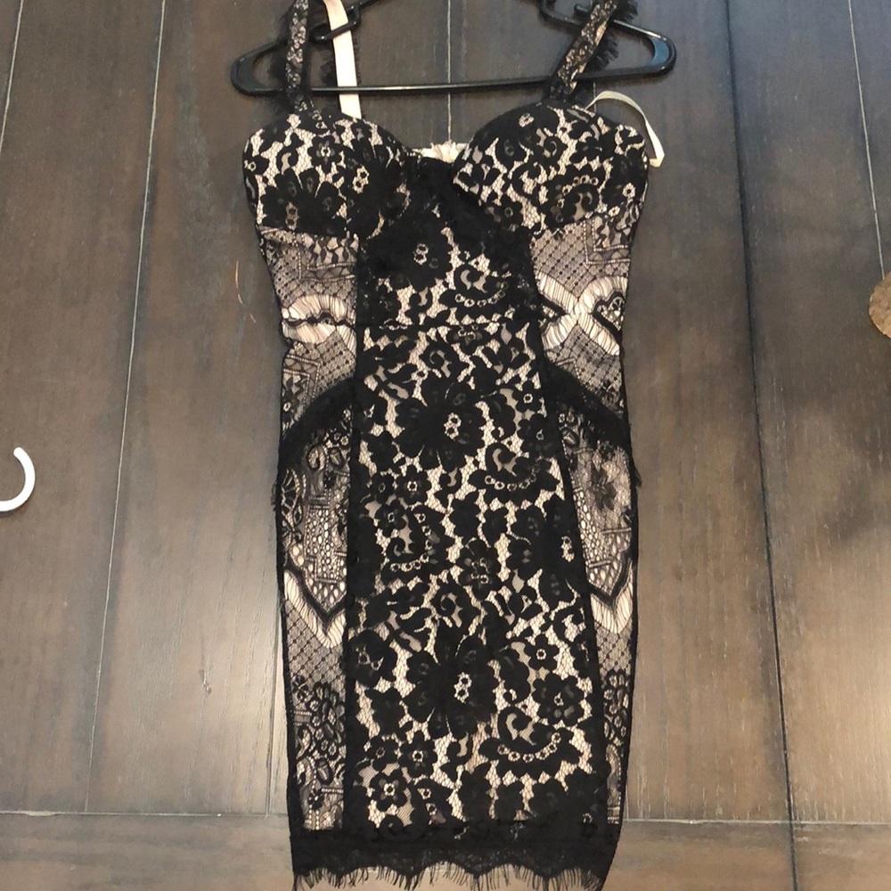 Small Lace Nude Illusion Dress